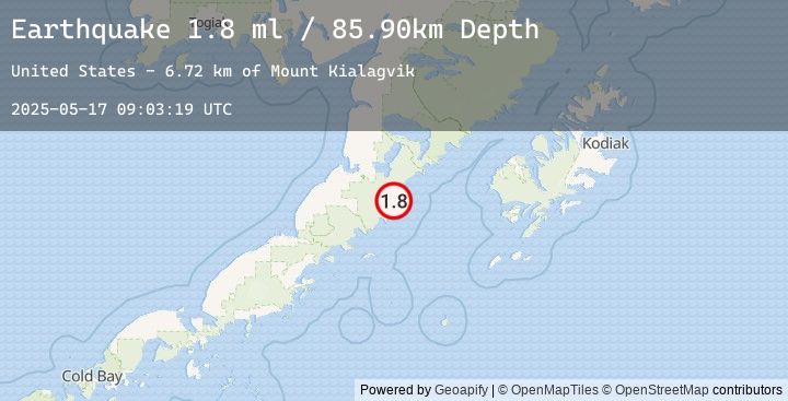 Map of 59 km SE of Ugashik, Alaska