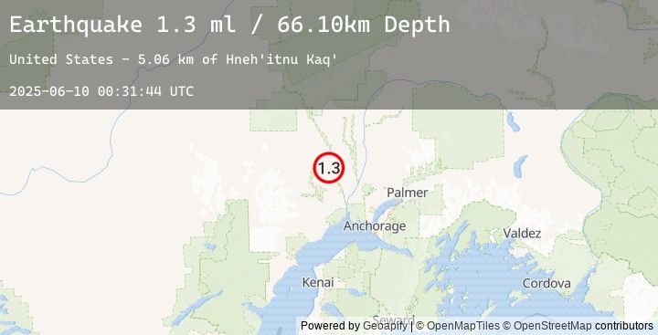 Map of 24 km ESE of Skwentna, Alaska
