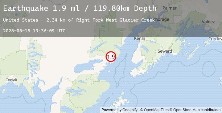 Map of 48 km ENE of Pedro Bay, Alaska