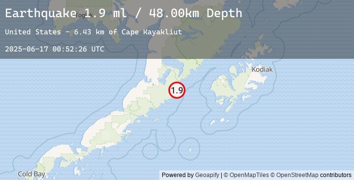 Map of 75 km ESE of Ugashik, Alaska