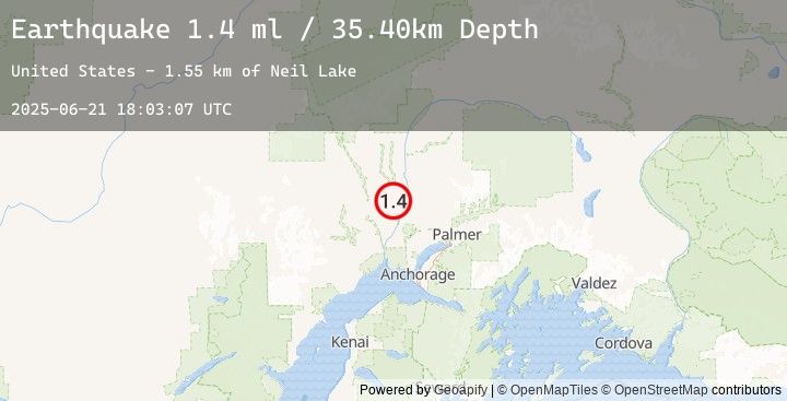 Map of 26 km NW of Willow, Alaska