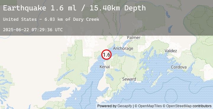 Map of 8 km S of Tyonek, Alaska