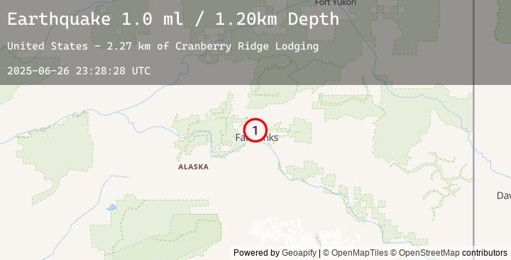 Map of 3 km NW of Farmers Loop, Alaska