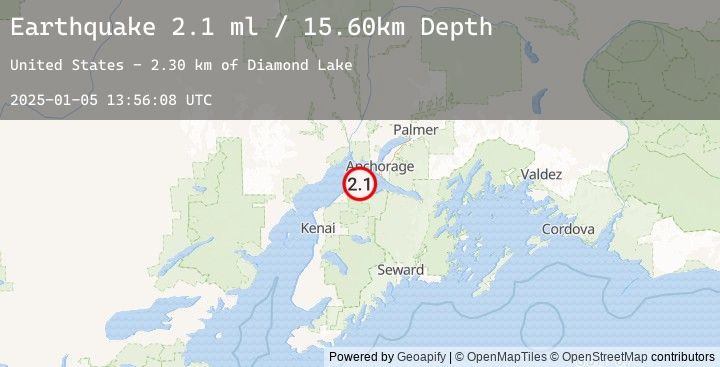 Map of 22 km ENE of Point Possession, Alaska