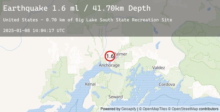 Map of 5 km E of Big Lake, Alaska