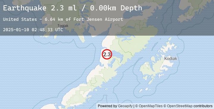 Map of 33 km SSE of Egegik, Alaska