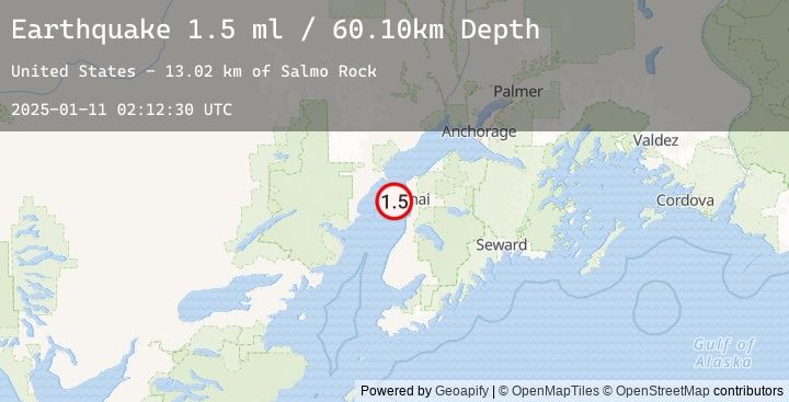 Map of 17 km WSW of Salamatof, Alaska