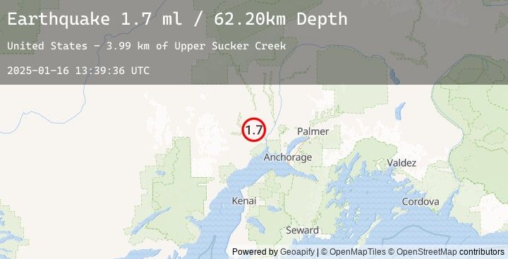 Map of 24 km WNW of Susitna, Alaska