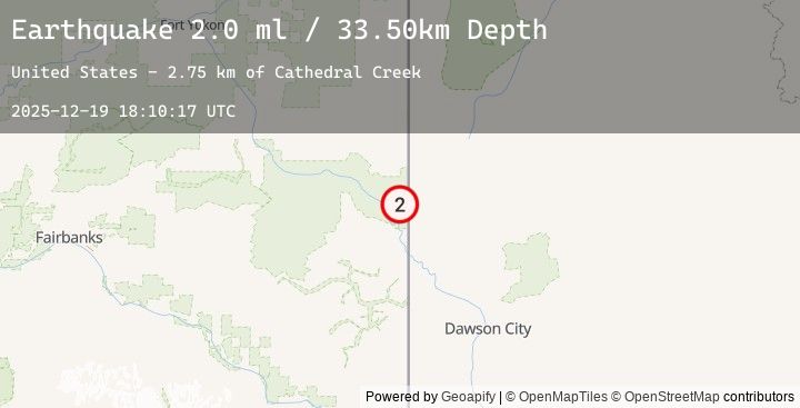 Map of 36 km N of Eagle, Alaska