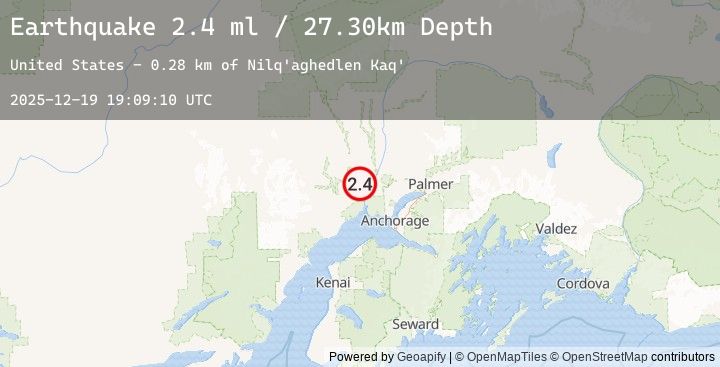 Map of 10 km NW of Susitna, Alaska