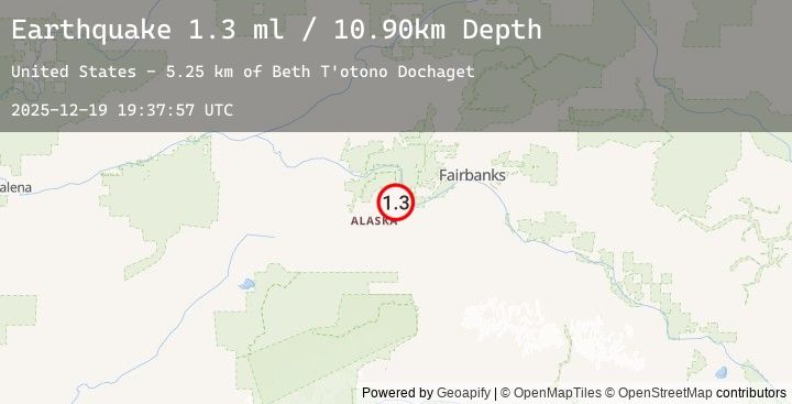 Map of 5 km W of Four Mile Road, Alaska