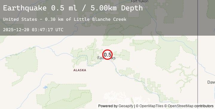 Map of 2 km SSW of Fox, Alaska