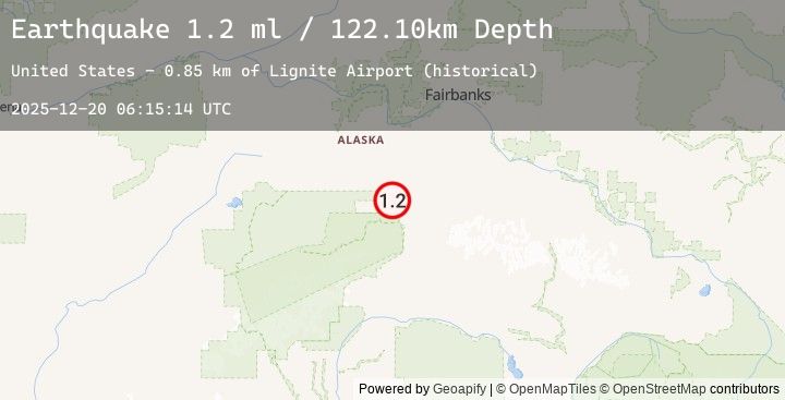 Map of 7 km NNW of Healy, Alaska