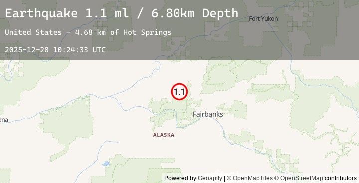 Map of 21 km ENE of Minto, Alaska