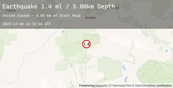 Map of 53 km W of Cantwell, Alaska