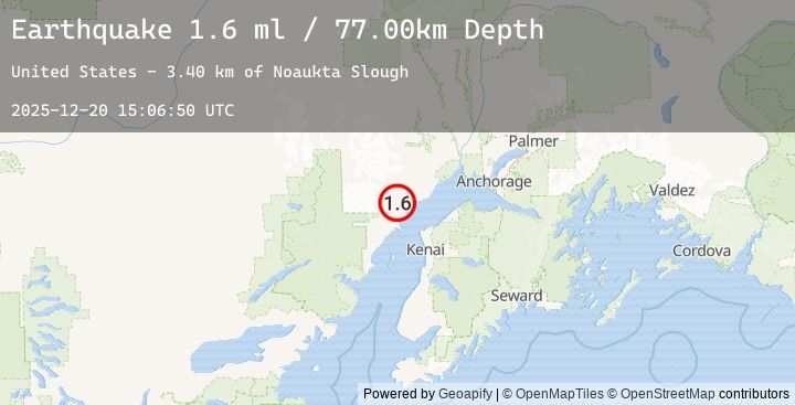 Map of 37 km W of Tyonek, Alaska