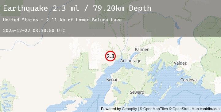 Map of 29 km NNW of Beluga, Alaska