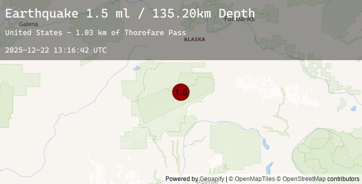 Map of 65 km W of Cantwell, Alaska