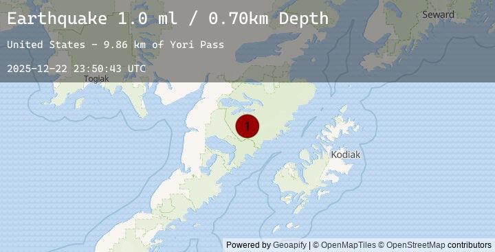 Map of 80 km SE of King Salmon, Alaska