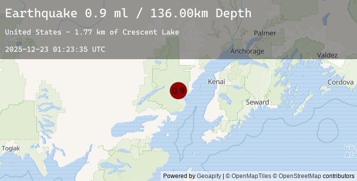 Map of 77 km ENE of Port Alsworth, Alaska