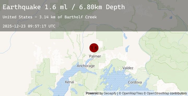 Map of 20 km N of Fishhook, Alaska