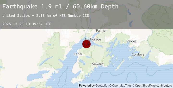 Map of 14 km NE of Point Possession, Alaska