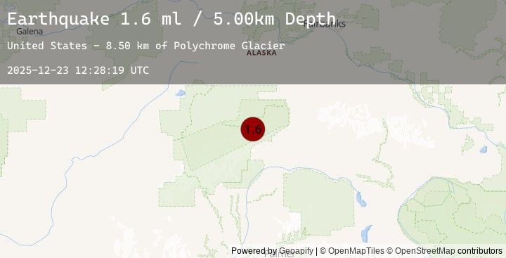 Map of 49 km W of Cantwell, Alaska