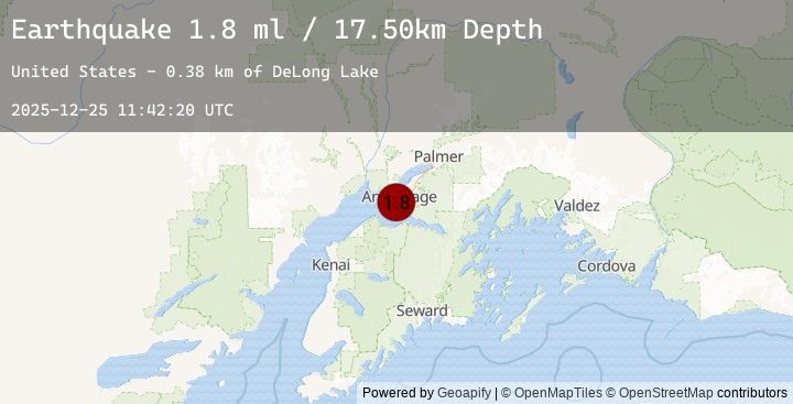 Map of 6 km SSW of Anchorage, Alaska