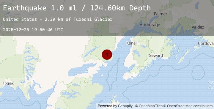 Map of 69 km ENE of Pedro Bay, Alaska