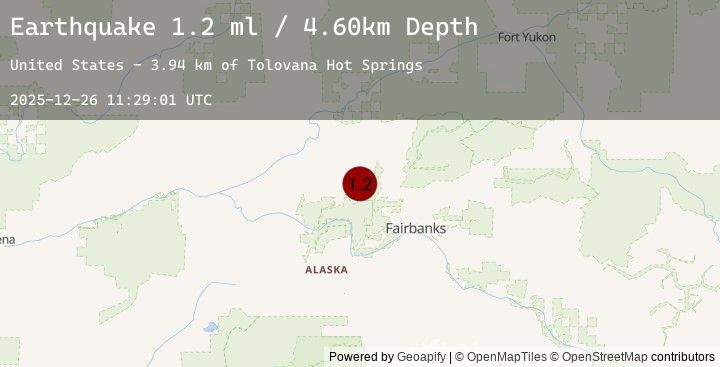 Map of 22 km ENE of Minto, Alaska