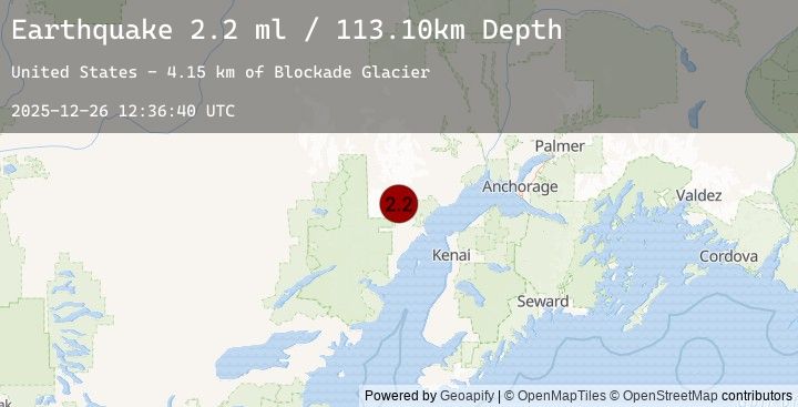 Map of 62 km W of Tyonek, Alaska