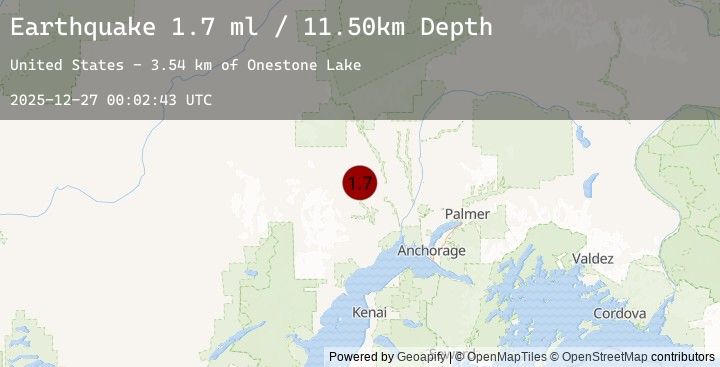 Map of 9 km SSW of Skwentna, Alaska