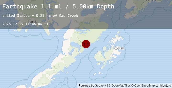 Map of 74 km NW of Karluk, Alaska