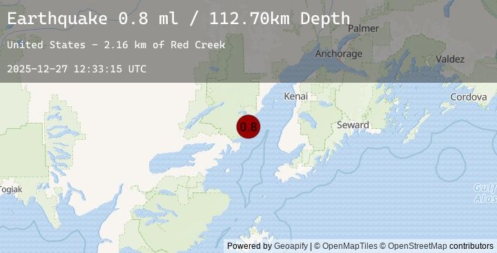 Map of 59 km WNW of Happy Valley, Alaska
