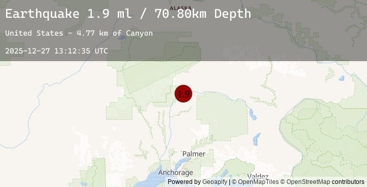 Map of 49 km NE of Chase, Alaska