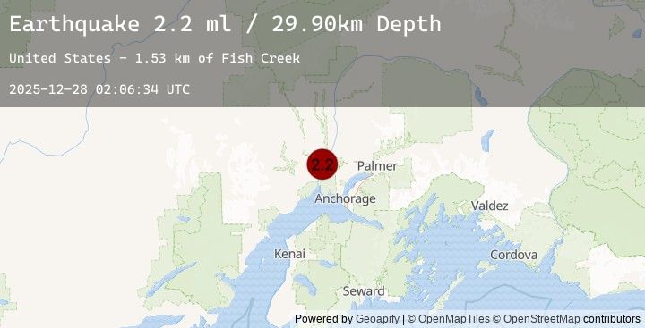 Map of 8 km NNE of Susitna, Alaska