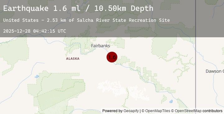 Map of 3 km S of Salcha, Alaska