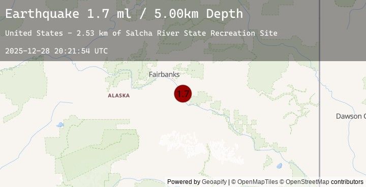 Map of 4 km S of Salcha, Alaska