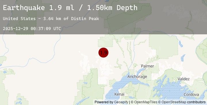 Map of 57 km W of Skwentna, Alaska