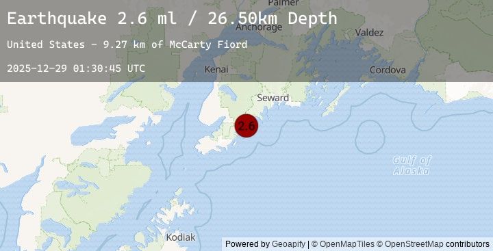 Map of 44 km ESE of Fox River, Alaska