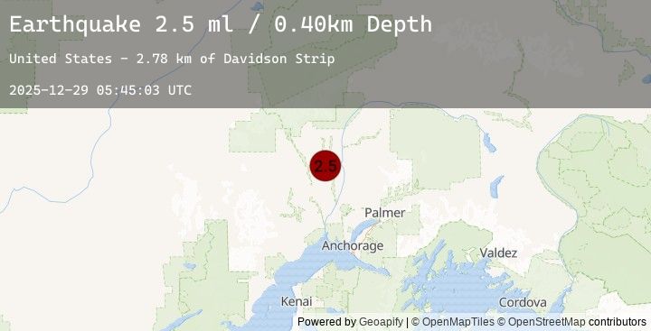 Map of 26 km SW of Trapper Creek, Alaska