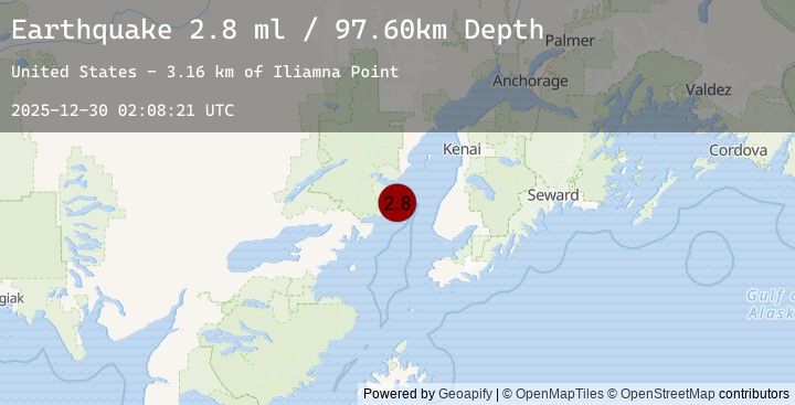 Map of 45 km W of Happy Valley, Alaska