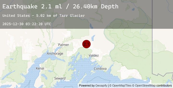 Map of 35 km SSE of Eureka Roadhouse, Alaska