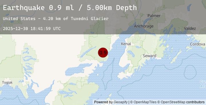 Map of 71 km E of Port Alsworth, Alaska