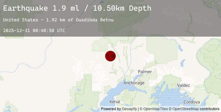 Map of 17 km NNW of Skwentna, Alaska