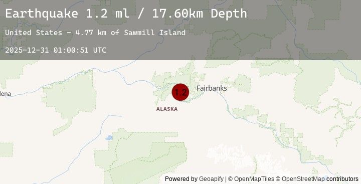 Map of 17 km N of Four Mile Road, Alaska