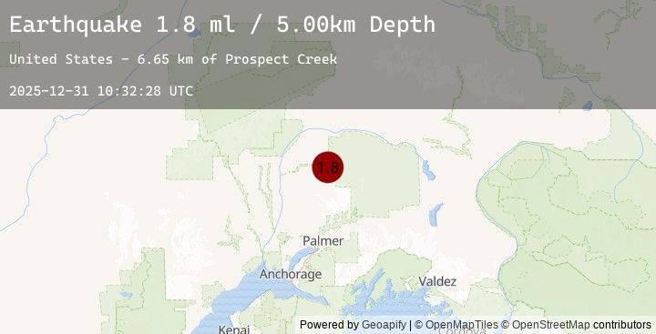 Map of 53 km ENE of Susitna North, Alaska