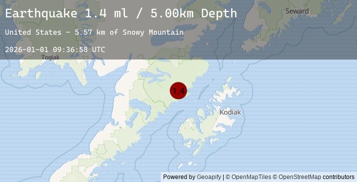 Map of 80 km N of Karluk, Alaska