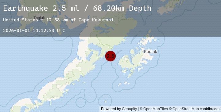 Map of 48 km W of Karluk, Alaska