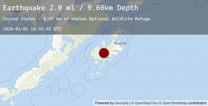 Map of 25 km SE of Larsen Bay, Alaska